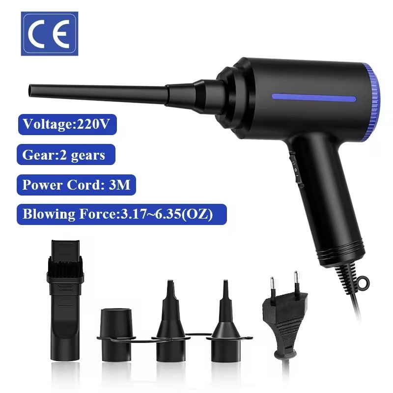 Vacuum Chamber Small - 500W ไร้สาย Electric Air Duster,เครื่องดูดฝุ่นคอมพิวเตอร์สําหรับรถยนต์,มือถือเครื่องเป่าลมไฟฟ้า, โต๊ะ
