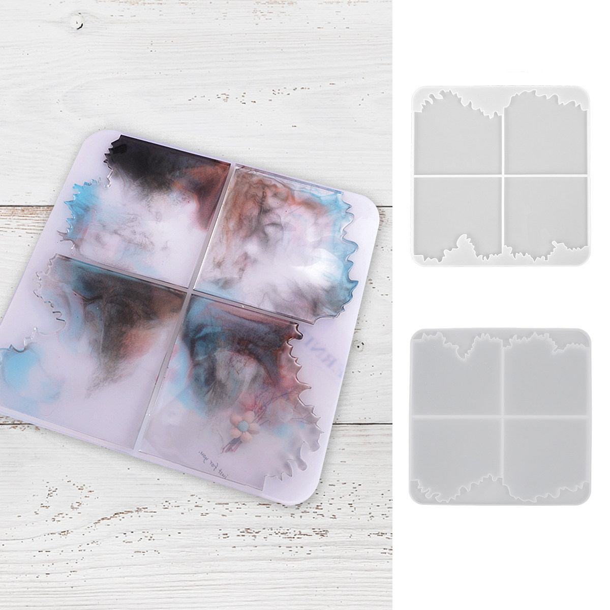 แม่พิมพ์ซิลิโคนอีพ็อกซี่คริสตั - Resin Ocean Wave Mold บทวิจารณ์และราคา