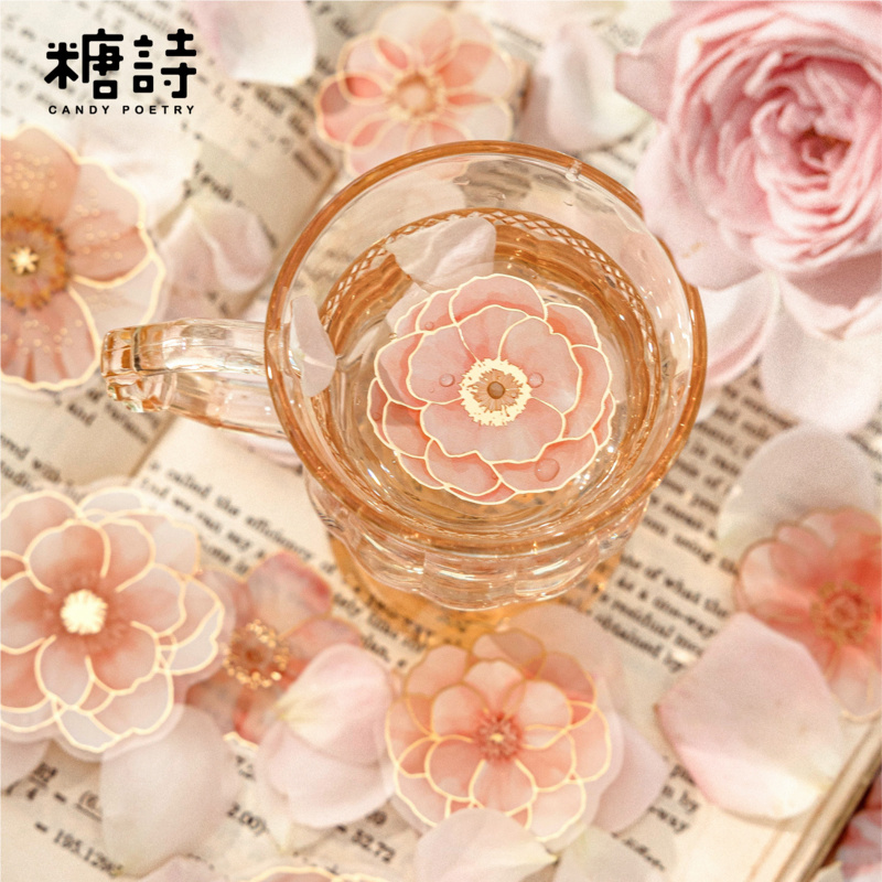 สติกเกอร์ PET ลายดอกไม้สีทองวิ - Gold Foil Flakes บทวิจารณ์และราคา