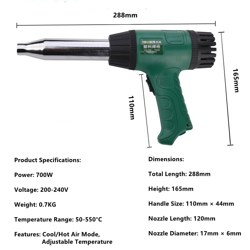 ปืนเป่าลมร้อนอุณหภูมิสูง, ปืนเ - Heat Gun Small บทวิจารณ์และราคา