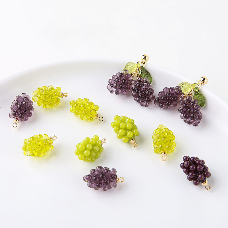 จี้เรซินรูปองุ่นน่ารัก 6 ชิ้น  - Resin Craft Projects บทวิจารณ์และราคา