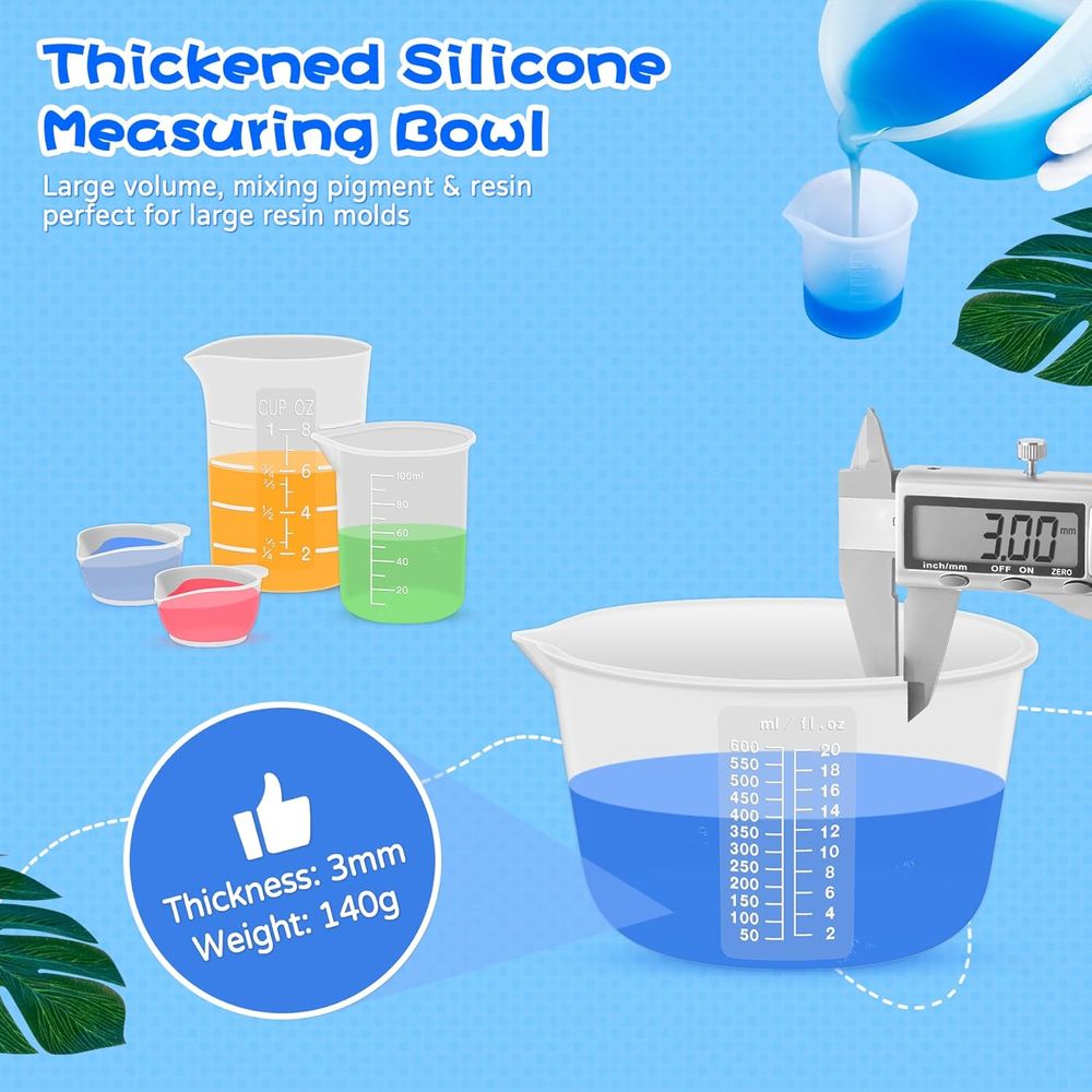 ถ้วยผสมเรซิ่นซิลิโคนหรืออุปกรณ - Mixing Cup Silicone บทวิจารณ์และราคา