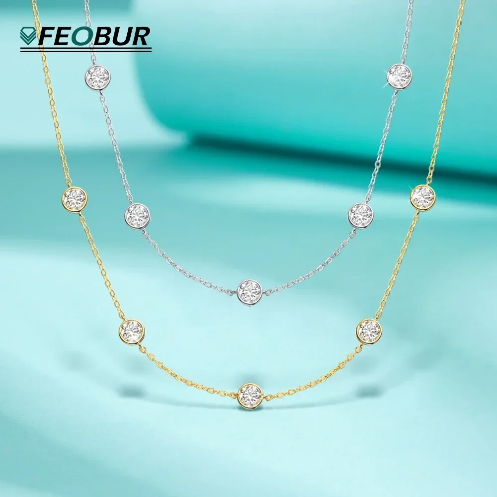 GRA ได้รับการรับรอง 5 มม.Moiss - Bezels Set Pendant บทวิจารณ์และราคา